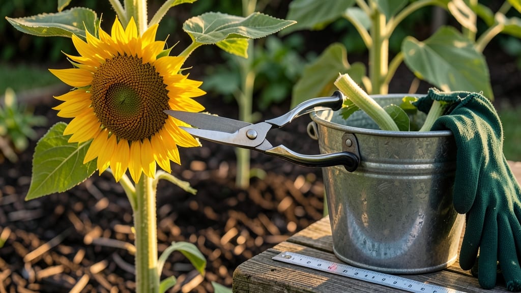 When to Harvest Sunflowers for Cut Flowers: Stem Strength Test for Long-Lasting Bouquets