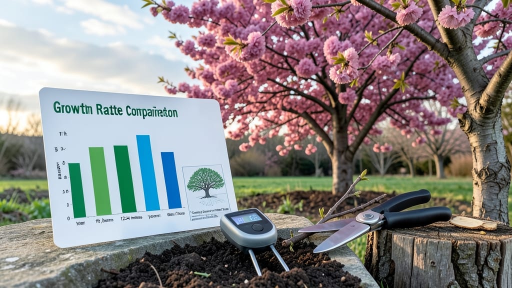 Flowering Cherry Growth Rate: Yearly Height Increase by Variety