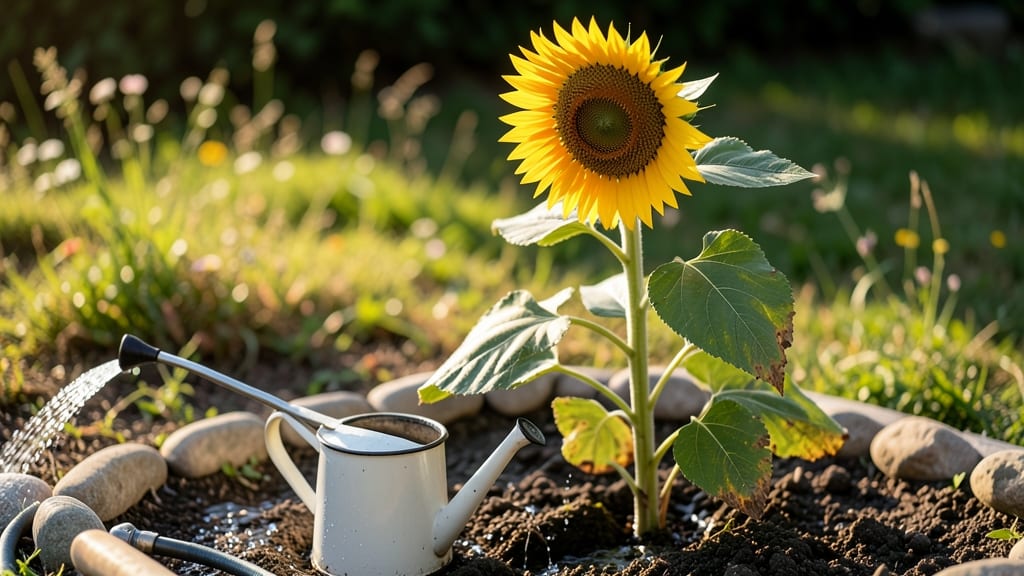 Water for Sunflowers: Deep Soak Secrets for Towering Growth Without Flopping